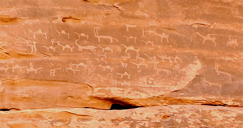 Wadi Rum, petroglifi